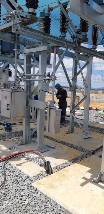 Cable Installation in Progress